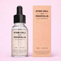 AMPOULE STEM CELL PROPOLIS GOLD Soin de la peau premium 30ml Acide hyaluronique Peptides Glycérine Niacinamide Blanchissant