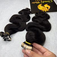 Extensions de cheveux vierges vietnamiennes à bandes adhésives 100% Body Wave, double trame machine, 8-40 pouces, de la collection Cloudyhair