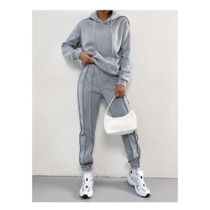 Wholesale Custom Logo Women <b>Jogging</b> <b>Suits</b> Women Winter Sweat <b>Suits</b> Jogger Set Ladies Track <b>Suit</b> - Product Image 1