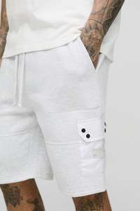 Shorts pour hommes de haute qualité, dernière collection, coupe ample, avec poches utilitaires, en tissu peigné, séchage rapide, style urbain, prix d'usine en gros - Product Image 2