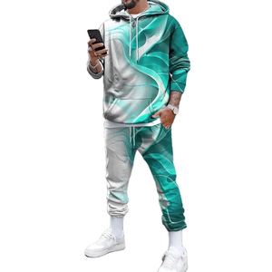 Diseñe su propia ropa deportiva Sublimación Trajes de jogging para hombres Conjunto de 2 piezas Chándal con logotipo Hombres Jogging Chándal Conjunto Adultos - Product Image 2