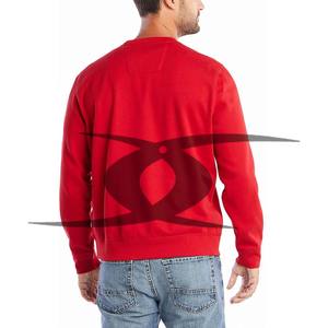 Gran oferta, sudadera térmica de lana de algodón con logotipo personalizado para hombre, sudaderas con capucha con estampado de tela de cuello redondo de invierno de algodón 100% - Product Image 2