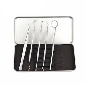 Ensemble d'examen dentaire de la meilleure qualité 5 pièces d'ensemble paquet de boîte en acier inoxydable Instruments chirurgicaux dentaires en acier inoxydable - Product Image 6