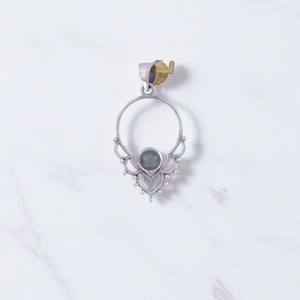 Colgantes de Plata de Ley 925 con accesorios de piedras preciosas, joyería fina, colgantes finos - Product Image 2