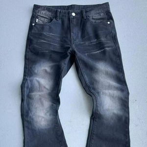 กางเกงหนังสีดำสำหรับผู้ชายใส่ได้ทั้งชายและหญิงออกแบบโลโก้ได้ตามต้องการสำหรับใช้ทุกวัน - Product Image 1