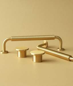 Poignée de meuble élégante en or brillant, bouton de placard, poignée en T, quincaillerie de meuble, poignées de tiroir, poignées de cuisine - Product Image 3