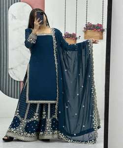 เสื้อผ้าอิสลามสำหรับผู้หญิงดูไบแบบเปิดปักลายแบบเปิดสุดหรูเครื่องแต่งกายแนวโมร็อกโก - Product Image 5