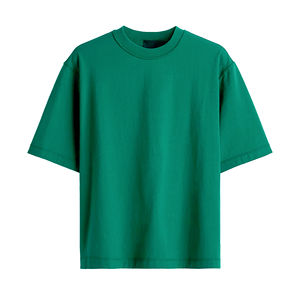 เสื้อยืดคอกลมแขนสั้นโอเวอร์ไซส์ผ้าซาตินผ้าฝ้าย100% สำหรับผู้ชายพิมพ์ลายซิลค์สกรีนไซส์ใหญ่พิเศษ220GSM - Product Image 2