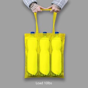 Ventes chaudes, services OEM, sac fourre-tout en coton naturel de couleur jaune avec longue poignée, réutilisable, idéal pour le shopping - Product Image 3