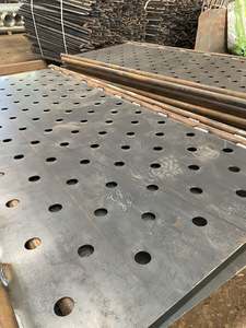 Staalplaat gaten lasergesneden geperforeerd anti-corrosie gepoedercoat op maat gemaakt inlegplaat lassen ponsen snijden diensten - Product Image 6