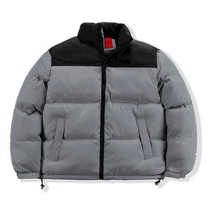 Veste d'hiver légère en forme de canard pour hommes, capuche imperméable de haute qualité, fermeture à glissière, poche avant imprimée pour l'extérieur - Product Image 1