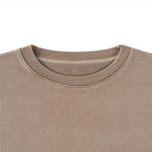 Sudadera de algodón de color sólido con logotipo personalizado de fábrica nueva, Sudadera de cuello redondo para hombre al por mayor, sudadera para hombre más vendida - Product Image 3