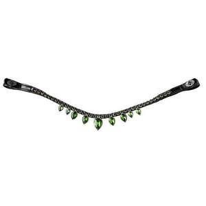 Elegante banda de cuero para cejas de caballo Diseño hecho a mano Accesorio de brida elegante y duradero para equitación y espectáculos ecuestres - Product Image 1