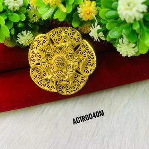 Anillos chapados en oro rosa de estilo clásico, anillos chapados en oro de un gramo, joyería de moda en línea elegante para fiestas - Product Image 2