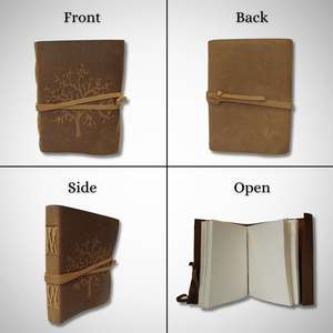 Genuine Leather Tree Of life Diary Handmade <b>Journal</b> Gift <b>Writing</b> Blank Notebook - Product Image 2