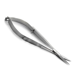 ใหม่กรรไกรผ่าตัด vannas ใบมีดตรงโค้งยาว capsulotomy เครื่องมือผ่าตัดตาสแตนเลสคู่มือนำมาใช้ใหม่8ซม. - Product Image 3