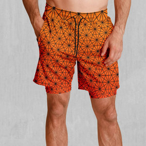Pantalones Cortos Sublimados de Estilo Casual para Hombre, Calidad Premium, 100% Poliéster, Ligeros, Transpirables, Diseño Sólido, Cintura Alta, Verano 2025 - Product Image 1