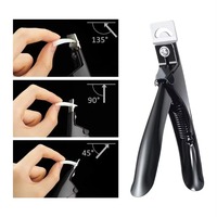 Cortauñas Profesional de Acero Inoxidable de Alta Calidad con Cuchilla Curva y Abertura Ancha para Uñas Gruesas, Artificiales, de Dedos de Manos y Pies, para Salón y Hogar