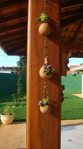 MEILLEURE VENTE Jardinières à gourde sèche: Décor écologique pour les maisons durables. Artisanat DE HAUTE QUALITÉ-LOTUS BLEU - Product Image 3