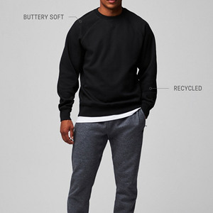 Regular Fit Heavyweight 100% Cotton Fleece Sporty Zipper-Up Eco-Friendly Men's Sweatshirt Caractéristiques de sécurité Trending Bright Winter - Product Image 3