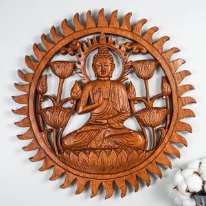 Decoración de Pared, Arte en Madera Tallada a Mano con Temática Religiosa, Pintura en Madera Natural 3D, Paneles Religiosos Colgantes - Product Image 6