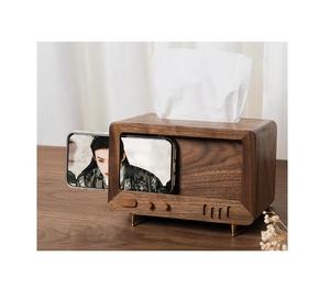 กล่องทิชชู่ทำจากไม้คุณภาพเยี่ยมฝาครอบทรงสี่เหลี่ยมขัดเงาธรรมชาติล้วนสำหรับอุปกรณ์ไลฟ์สไตล์ทันสมัย - Product Image 2