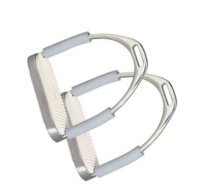 Nouvelle arrivée Western selle équitation étriers en acier inoxydable large base anti-dérapant durable équestre usine OEM - Product Image 4