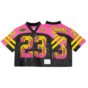 Camisetas Deportivas Personalizadas con Estampado Urbano, Cuello en V, para Hombre, de Secado Rápido, Holgadas, Estilo Jersey de Fútbol Americano, Baloncesto y Fútbol Soccer - Product Image 1