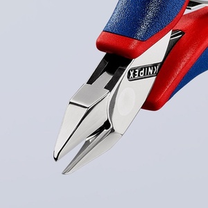 KNIPEX 115 mm Electronic Side Cutters 3 Beveled <b>Small</b> Shape Multi-Component <b>Mirror</b>-Polished Handles Convenient Utility Knife - Product Image 5