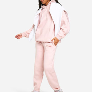 Ensemble de survêtement en tissu doux pour femmes, ensemble de sport confortable, pull tendance, tenue de tous les jours, survêtement de jogging, deux pièces - Product Image 4