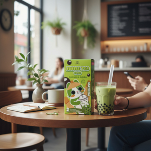 Kit de thé au lait Boba instantané 3 saveurs, prêt à mélanger, comprend des billes de tapioca et de la poudre de thé au lait - Product Image 4