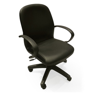 Adjustable Height Revolving Office Chair with Foam Cushioning & Headrest-for Home & Workshop - Product Image 1