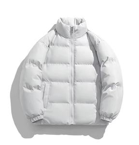Veste matelassée bicolore avec logo de sérigraphie personnalisée de haut rang à prix abordable pour hommes de grande taille pour hommes - Product Image 3