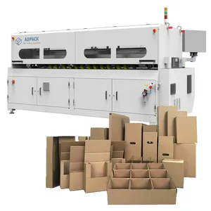 Aopack On Demand Custom Size Shape Carton Manufacturing Fully Automatic Cardboard Box Making Machine