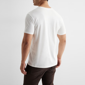 Camiseta de algodón estampada de manga corta con cuello redondo de verano/camisetas en blanco con cuello redondo de alta calidad al por mayor - Product Image 2