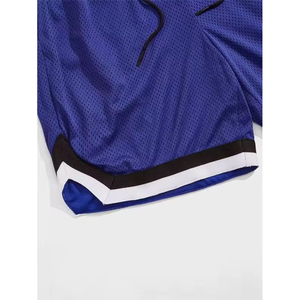 OEM al por mayor sublimación personalizada Logo hombres doble capa gimnasio malla gráfico sudor 100% poliéster moda mejores pantalones cortos de levantamiento de pesas - Product Image 6