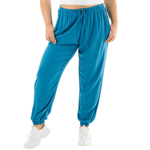 Pantalon décontracté évasé en tissu Oxford pour femme, taille haute, coupe ample, séchage rapide, respirant, coupe-vent, durable, personnalisable, fournisseur BD - Product Image 1
