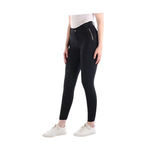 Última colección pantalones ropa ecuestre ropa deportiva personalizada al por mayor 4 vías estiramiento caballo medias Pantalones - Product Image 1