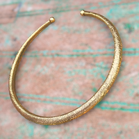 Collier ras du cou ajustable en laiton plaqué or, fait main, style bohème ethnique tribal, pour usage quotidien et fêtes, Winsome Art