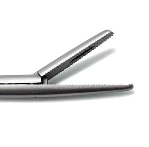 Pince crocodile micro-oreille de qualité supérieure de 3 pouces Conception manuelle de la mâchoire incurvée pour la chirurgie nasale pharyngée ORL - Product Image 6