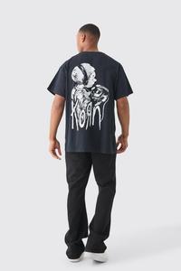 Chất Lượng Tốt Nhất Người Đàn Ông T-Shirts Với Tùy Chỉnh Màu Đen Quá Khổ Korn Ban Nhạc Giấy Phép T-Shirts Biểu Tượng Chuyên Nghiệp In Cho Nam Giới Của T-Shirt - Product Image 3