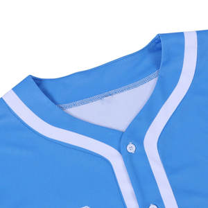 ชุดเบสบอลแบบซับลิเมชั่น ผลิตในปากีสถาน เสื้อเบสบอลแขนสั้นติดกระดุม เสื้อเบสบอลแบบกำหนดเอง - Product Image 3