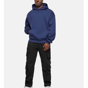 Haute qualité Vintage Logo personnalisé vêtements de rue GSM polaire éponge française Double lavé pull blanc soleil délavé à capuche hommes - Product Image 2