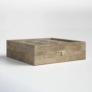 Jeu de Tic Tac Toe en Bois dans un Étui Marron Naturel Tic Tac Toe Décoratif pour Accent Décoratif Soirée Jeux en Famille - Product Image 2