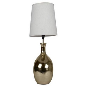 Lámpara de mesa de Metal de Color cobre de tendencia para sala de estar, dormitorio, oficina, estudio, iluminación interior en forma de jarrón, cuerpo de PC, decoración del hogar - Product Image 3