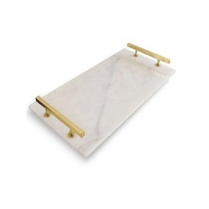 Table à manger de Restaurant plateau de service de nourriture en métal de forme et de taille personnalisées avec poignées en métal - Product Image 3