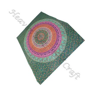 Tapiz de pared bohemio con Mandala, tapiz colgante de flores para la pared, decoración del hogar, de algodón - Product Image 4