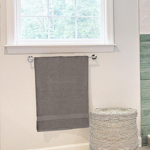Serviette de bain en charbon de bois de haute qualité, séchage rapide, tissu super doux, pour usage quotidien dans la salle de bain, serviette de visage Oxford Gris - Product Image 4