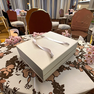 Biểu Tượng Tùy Chỉnh Cứng Nhắc Giấy Các Tông Bao Bì Từ Ribbon Hộp In Ấn Gói Đám Cưới Sang Trọng Món Quà Gói Bộ Hộp - Product Image 1