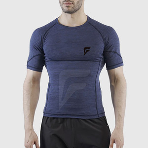 Camisetas de Gimnasio para Hombre al por Mayor, Cómodas, Transpirables, de Secado Rápido, Estilo Urbano, Ropa Deportiva, Logotipo Personalizado, Diseño Liso - Product Image 2